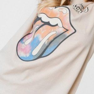 Rolling Stones Tie-Dye Graphic Band Shirt